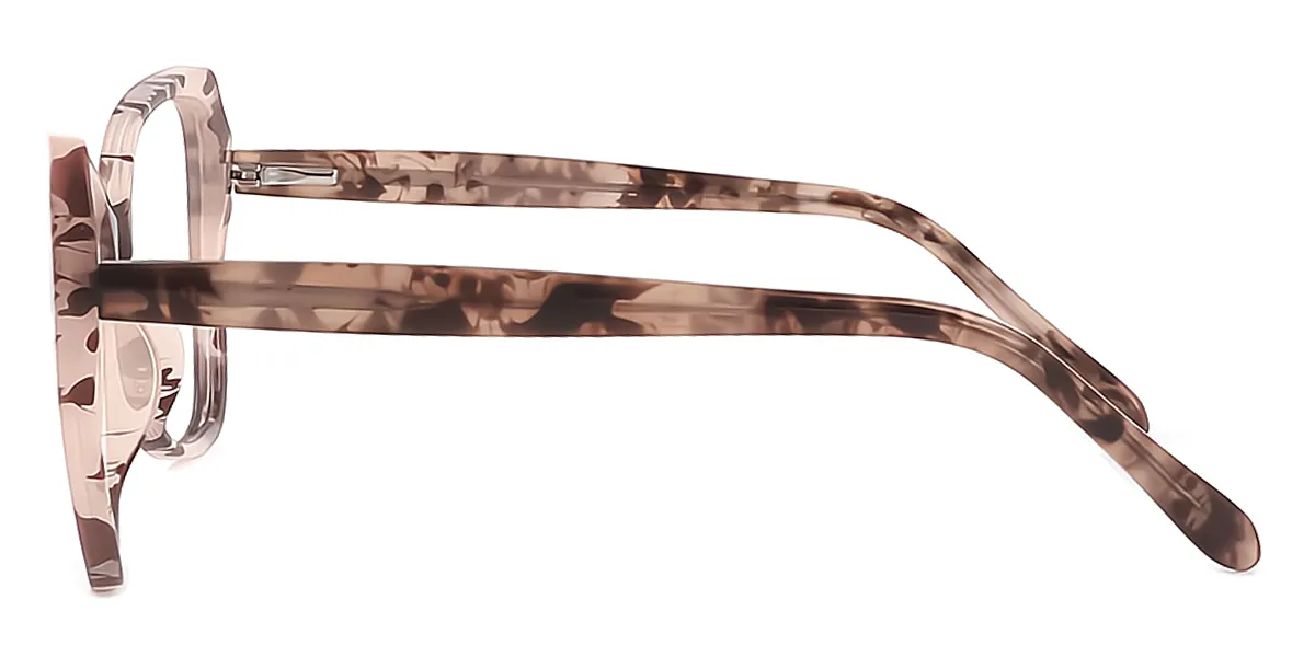 Tortoise Geometric Elegant TR90 Eyeglasses