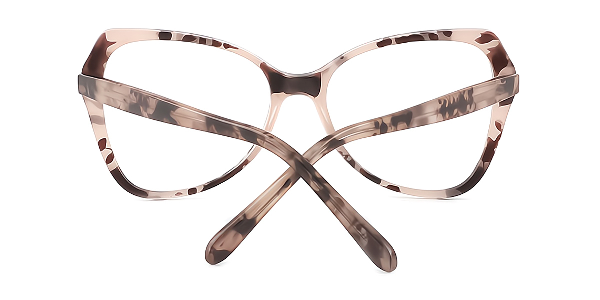 Tortoise Geometric Elegant TR90 Eyeglasses