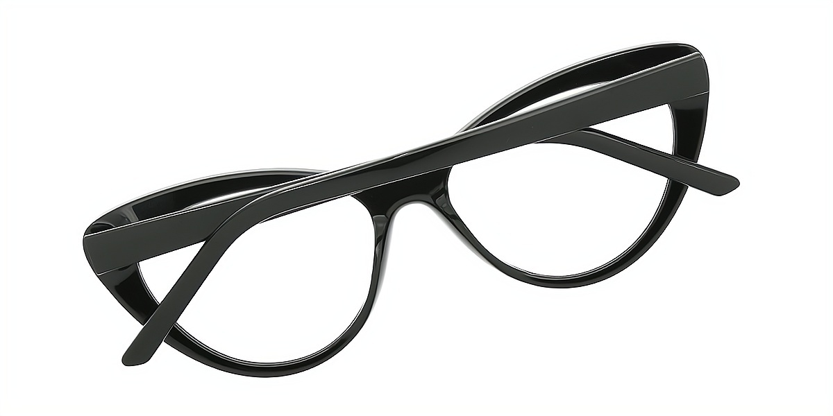 Black Cat Eye Modish TR90 Eyeglasses