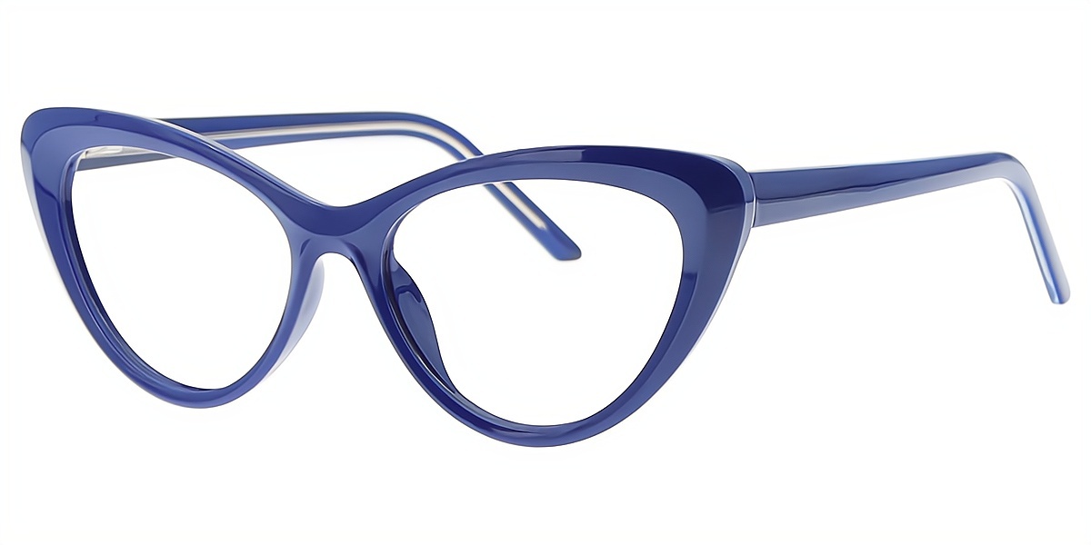 Blue Cat Eye Modish TR90 Eyeglasses