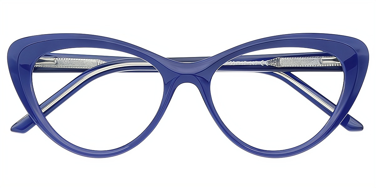 Blue Cat Eye Modish TR90 Eyeglasses