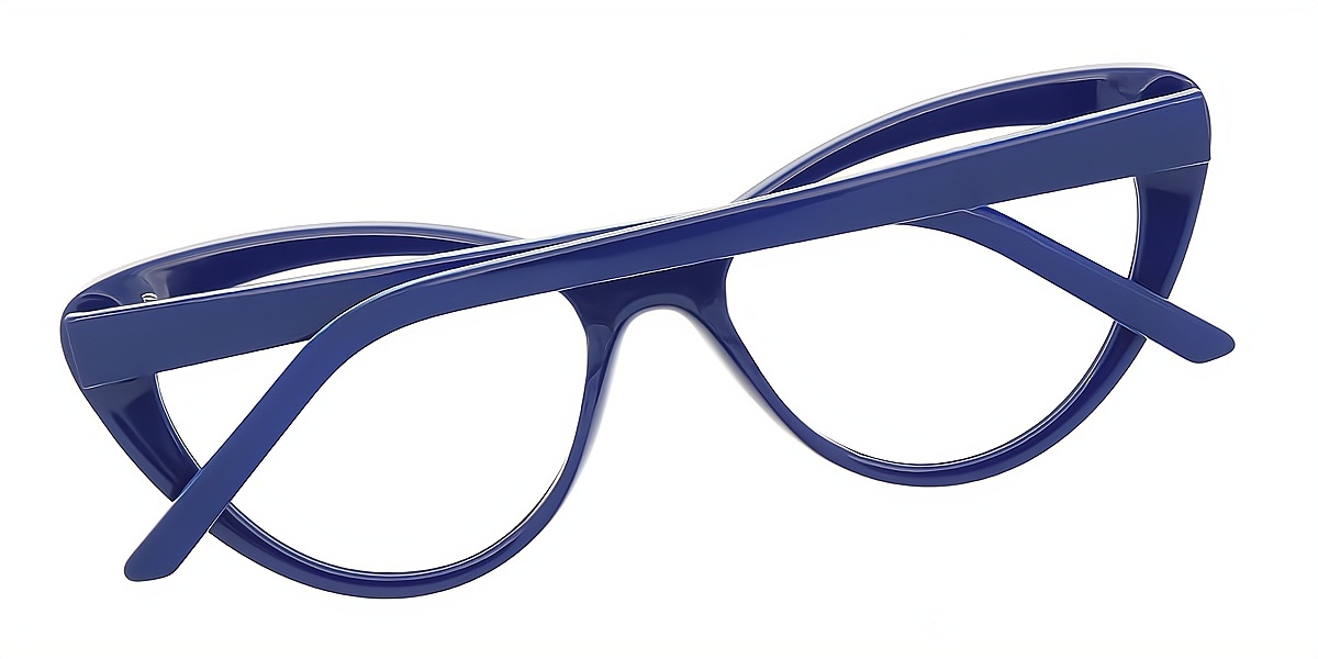 Blue Cat Eye Modish TR90 Eyeglasses