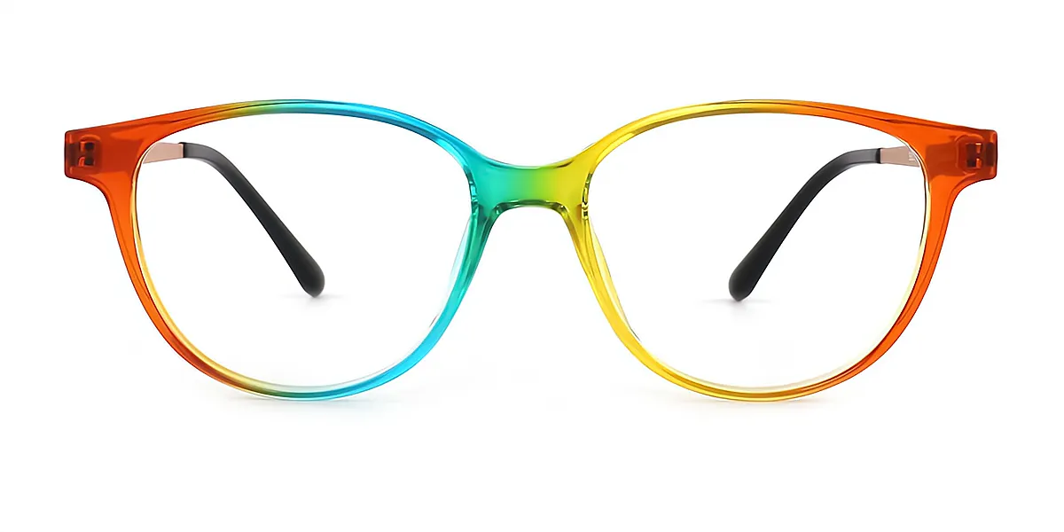 Multicolor Oval Modish TR90 Eyeglasses