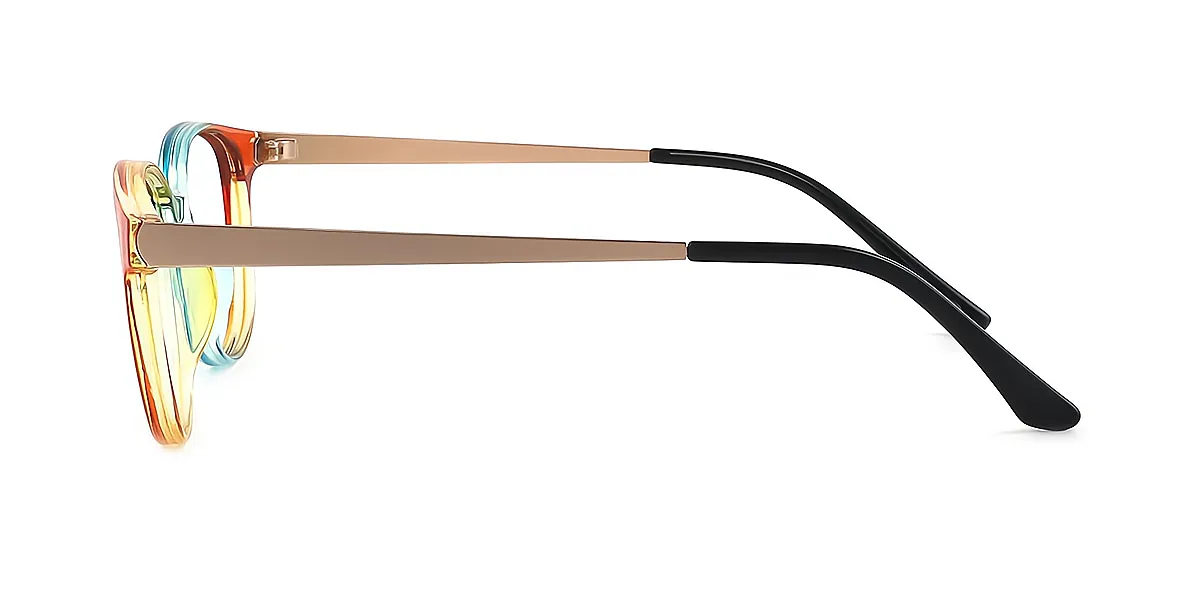 Multicolor Oval Modish TR90 Eyeglasses