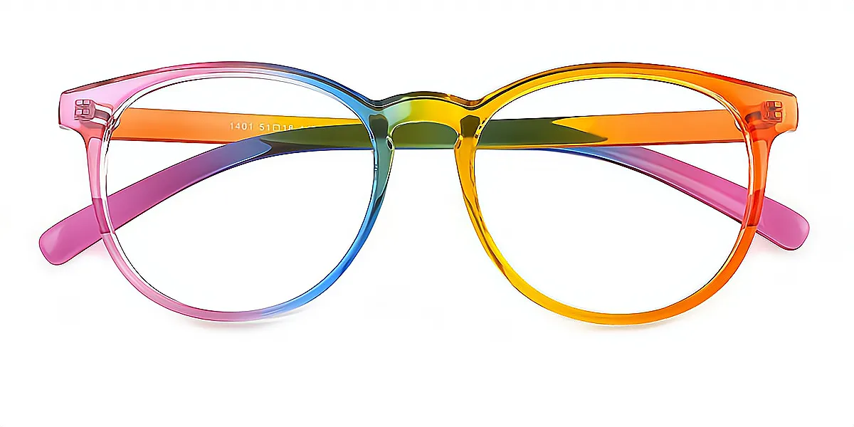 Multicolor Oval Modish TR90 Eyeglasses