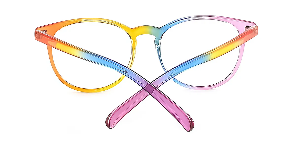 Multicolor Oval Modish TR90 Eyeglasses