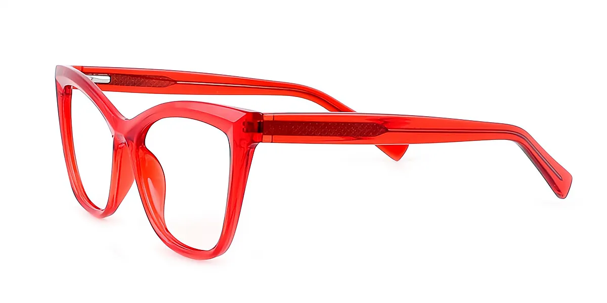 Red Cat Eye Modish TR90 Eyeglasses