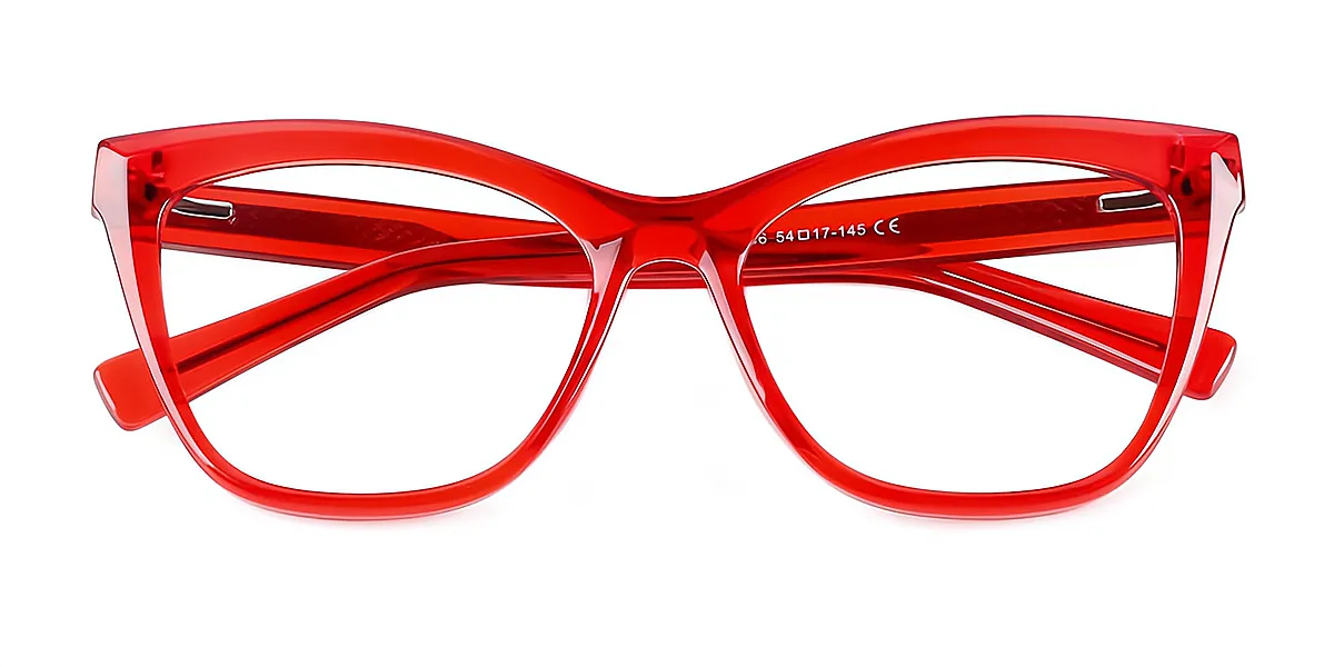 Red Cat Eye Modish TR90 Eyeglasses