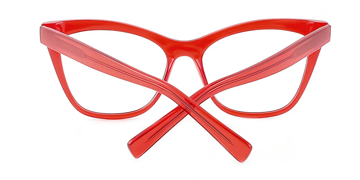 Red Cat Eye Modish TR90 Eyeglasses