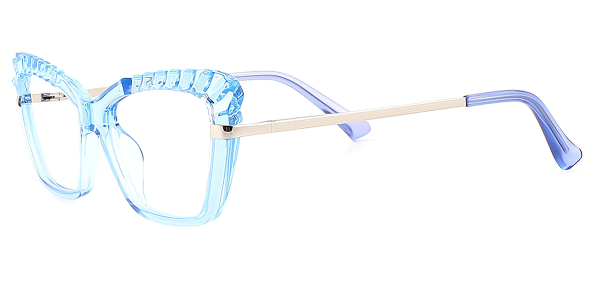 Blue Cat Eye Modish TR90 Eyeglasses
