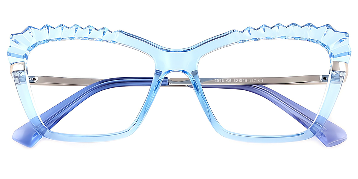 Blue Cat Eye Modish TR90 Eyeglasses