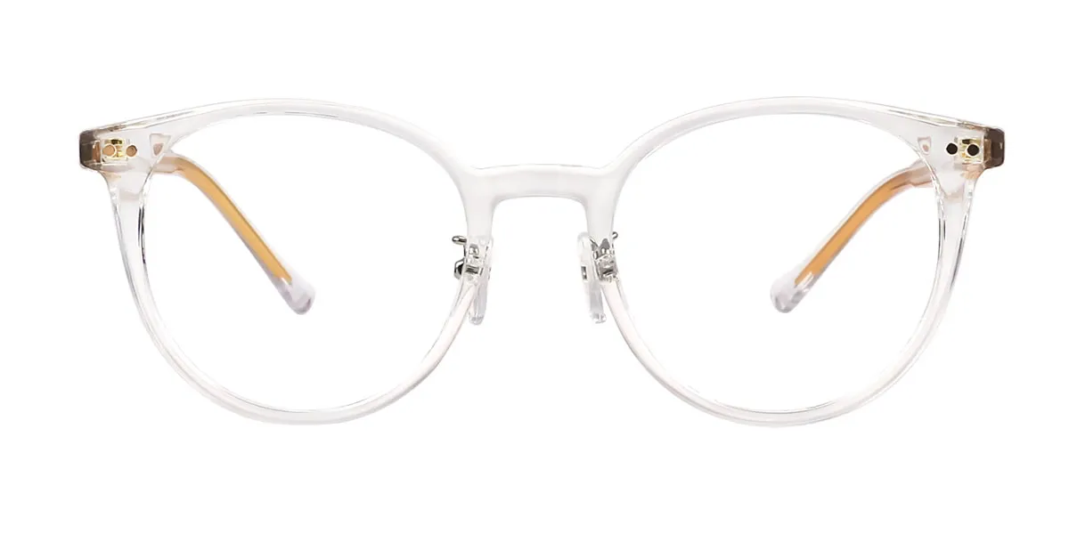 Clear Oval Classic Acetate Eyeglasses