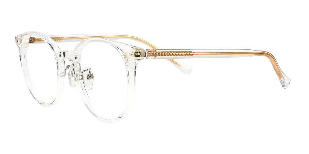 Clear Oval Classic Acetate Eyeglasses