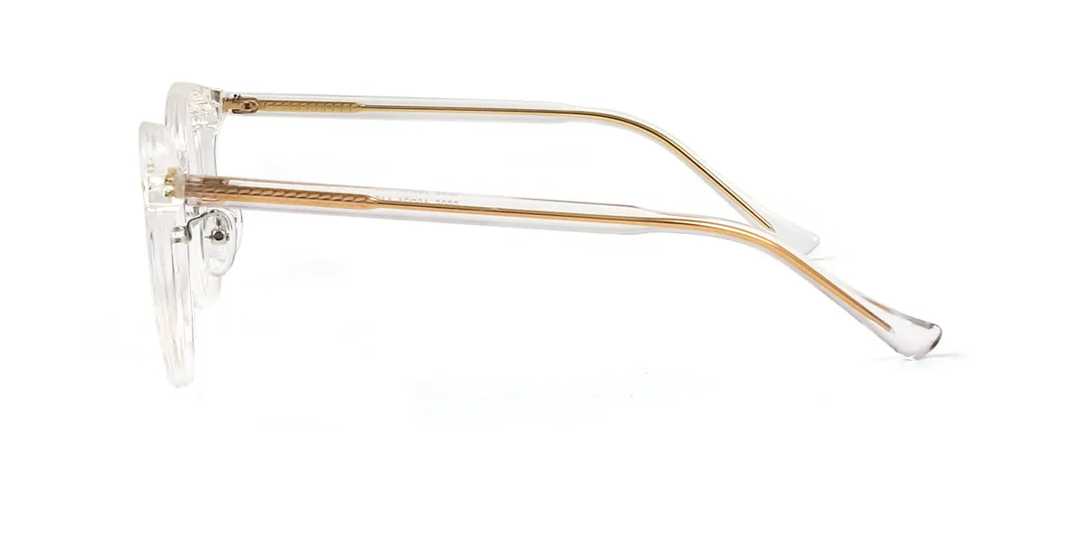Clear Oval Classic Acetate Eyeglasses