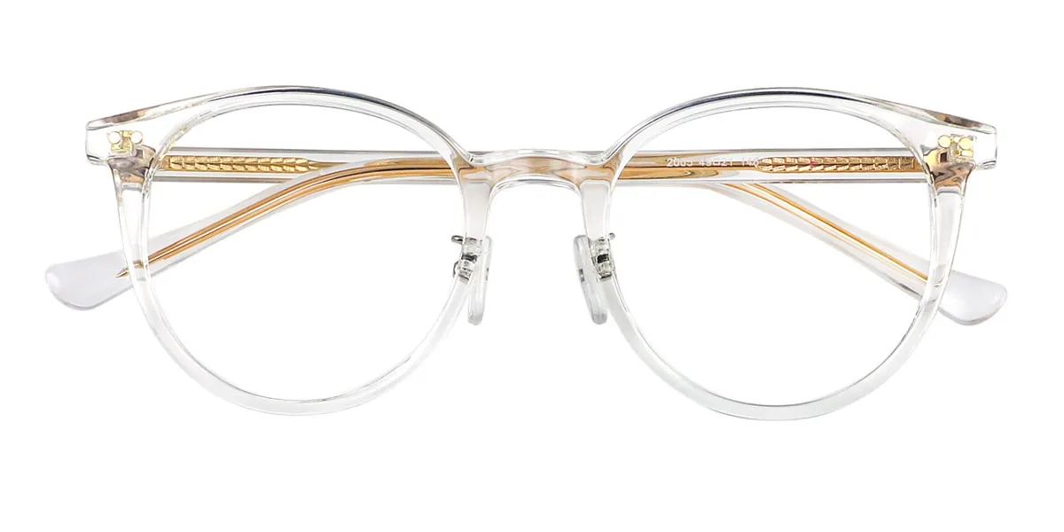 Clear Oval Classic Acetate Eyeglasses