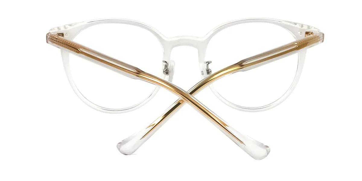 Clear Oval Classic Acetate Eyeglasses