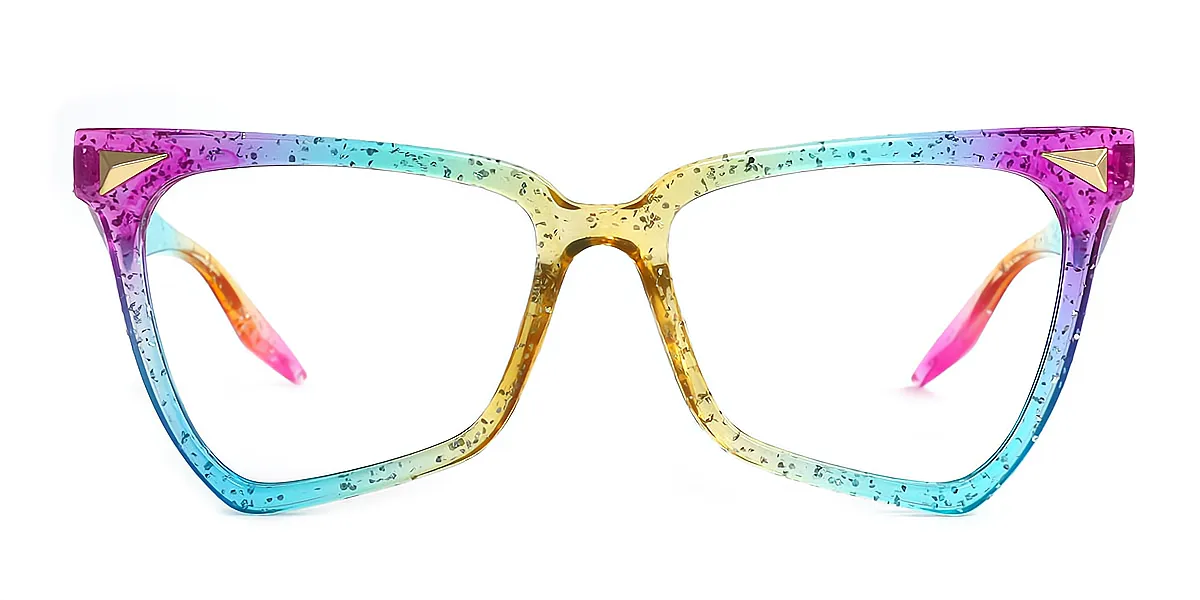 Multicolor Butterfly Modish Plastic Eyeglasses