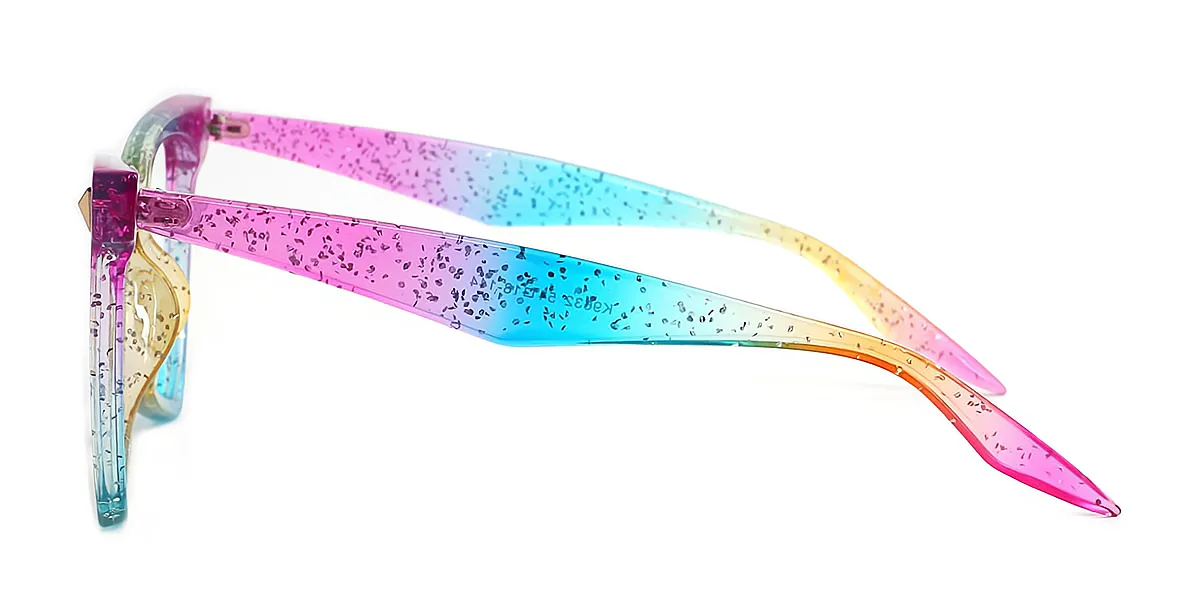 Multicolor Butterfly Modish Plastic Eyeglasses