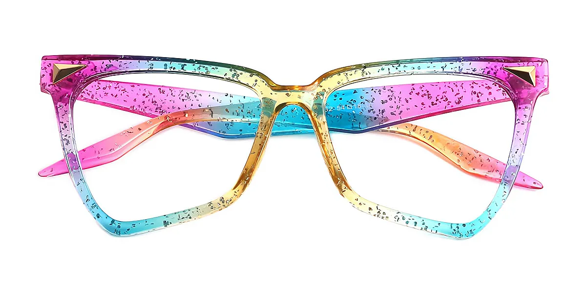 Multicolor Butterfly Modish Plastic Eyeglasses