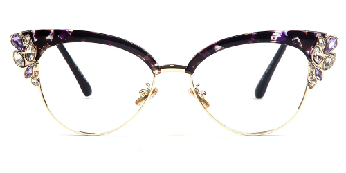 Retro Designer Cateye Large Eyeglasses
