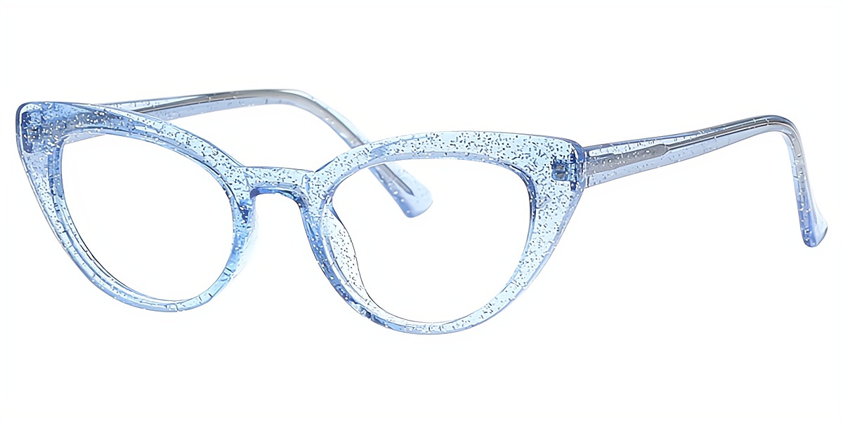 Blue Cat Eye Modish TR90 Eyeglasses