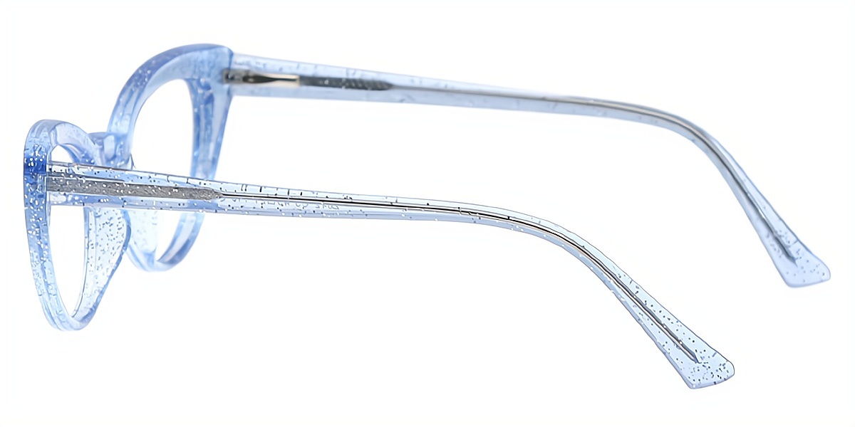 Blue Cat Eye Modish TR90 Eyeglasses