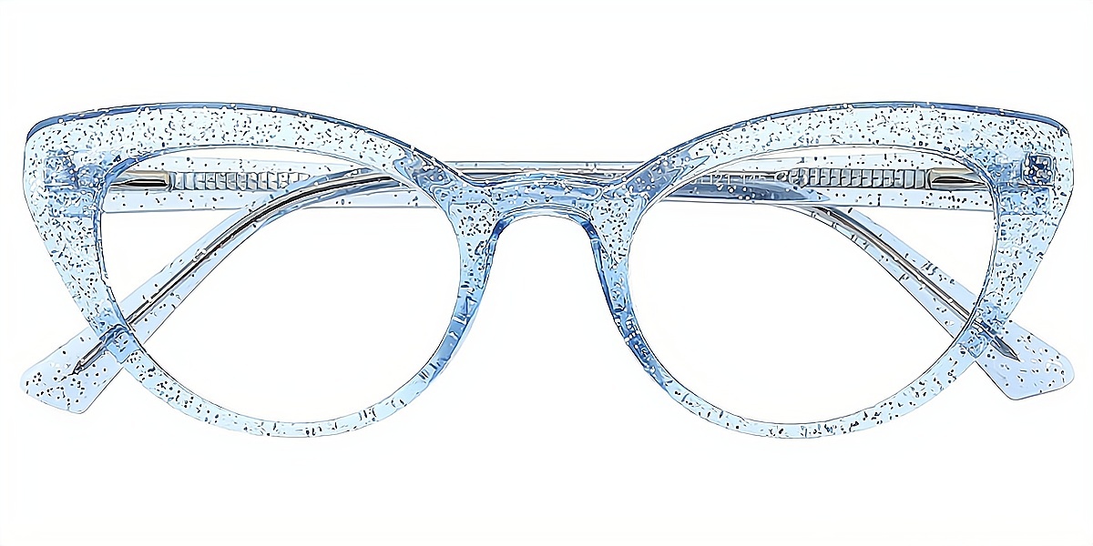 Blue Cat Eye Modish TR90 Eyeglasses
