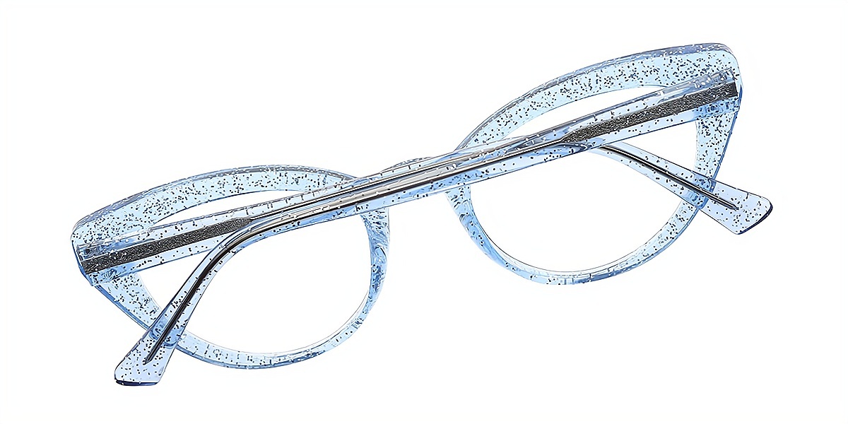 Blue Cat Eye Modish TR90 Eyeglasses