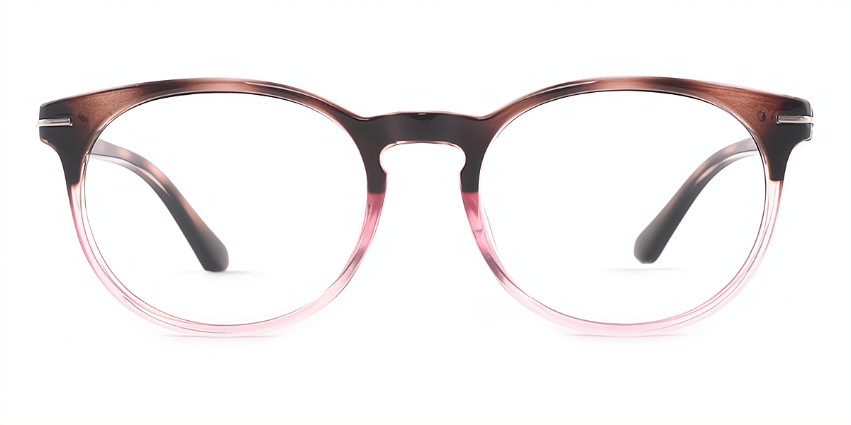 Pink Oval Simple Plastic Eyeglasses