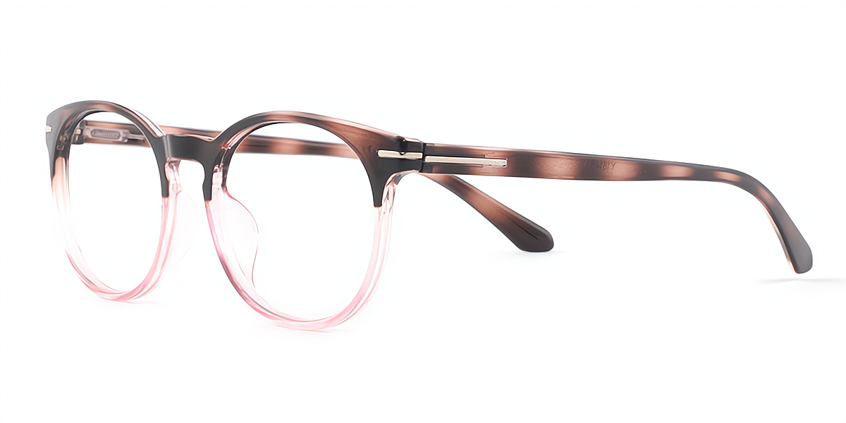 Pink Oval Simple Plastic Eyeglasses