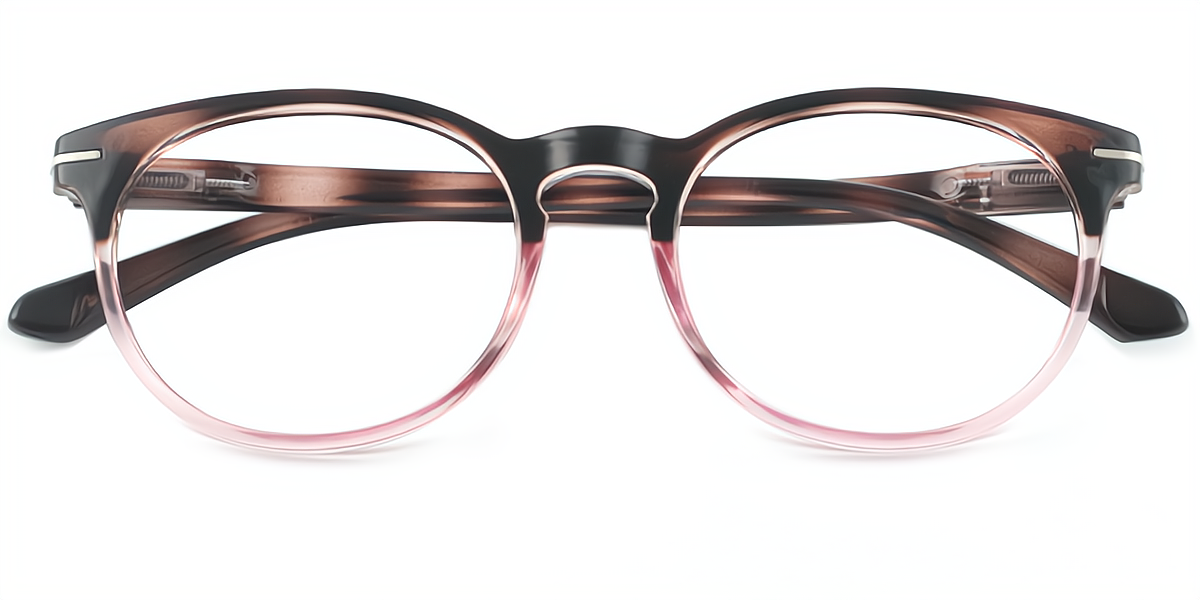 Pink Oval Simple Plastic Eyeglasses