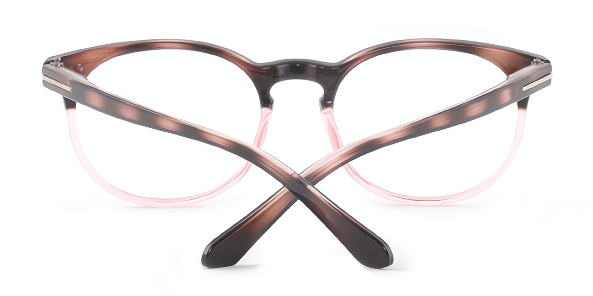 Pink Oval Simple Plastic Eyeglasses