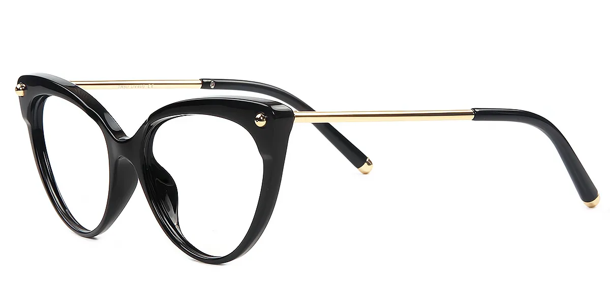 Black Cat Eye Retro TR90 Eyeglasses