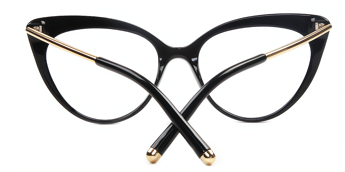 Black Cat Eye Retro TR90 Eyeglasses