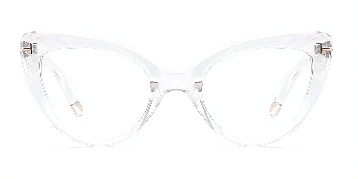 Clear Cat Eye Modish Plastic Eyeglasses