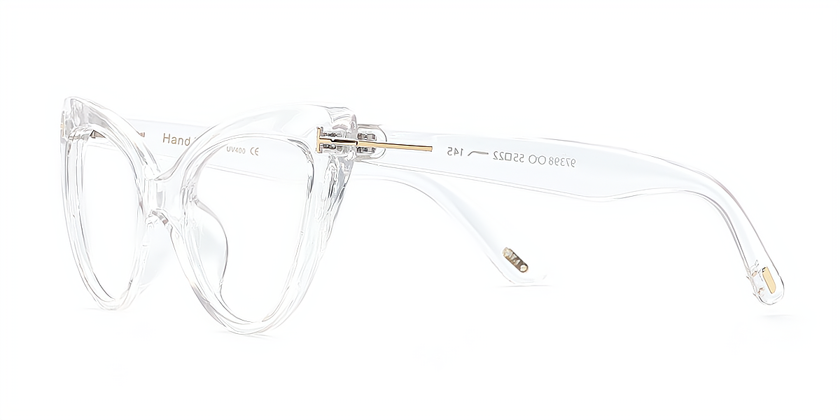 Clear Cat Eye Modish Plastic Eyeglasses