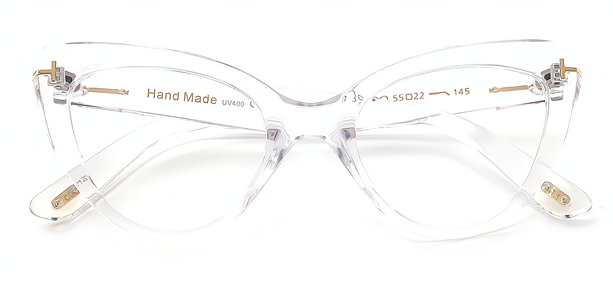 Clear Cat Eye Modish Plastic Eyeglasses