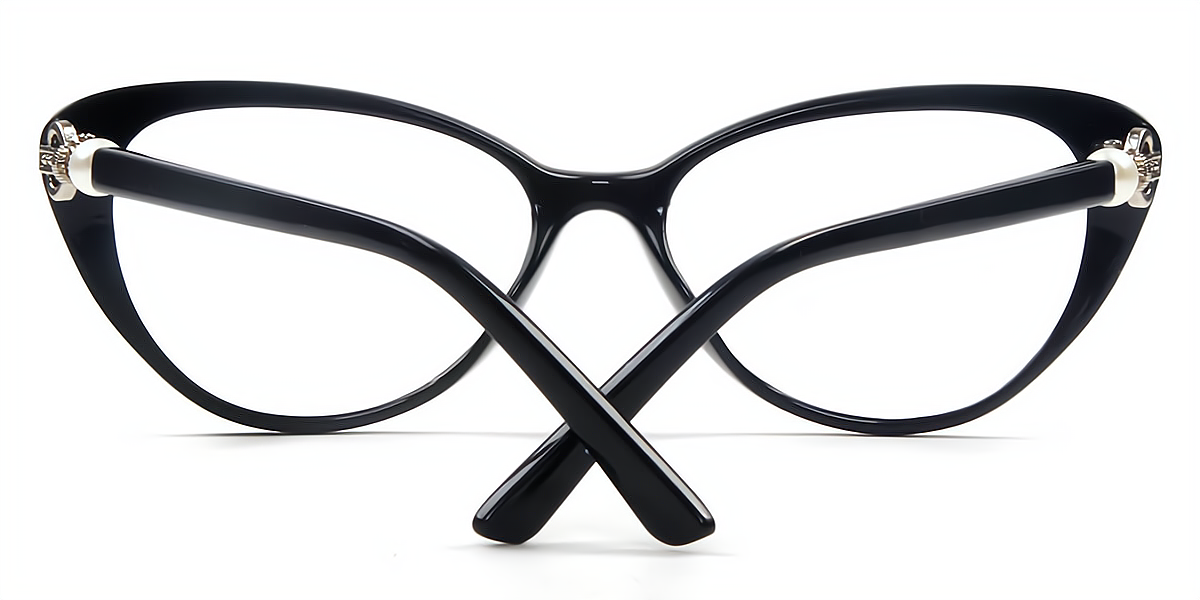 Black Cat Eye Modish Plastic Eyeglasses