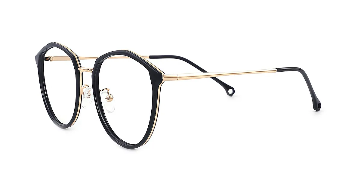 Black Geometric Exquisite TR90 Eyeglasses