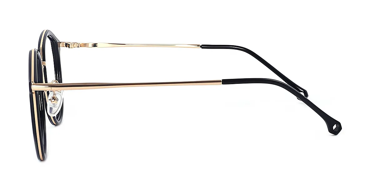 Black Geometric Exquisite TR90 Eyeglasses