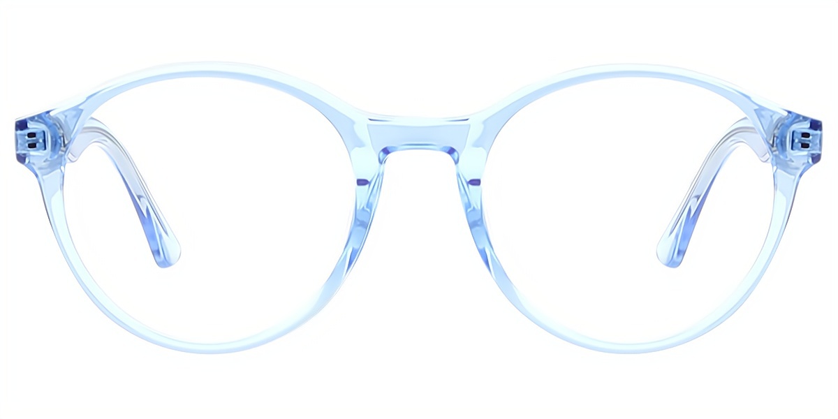Blue Round Exquisite TR90 Eyeglasses