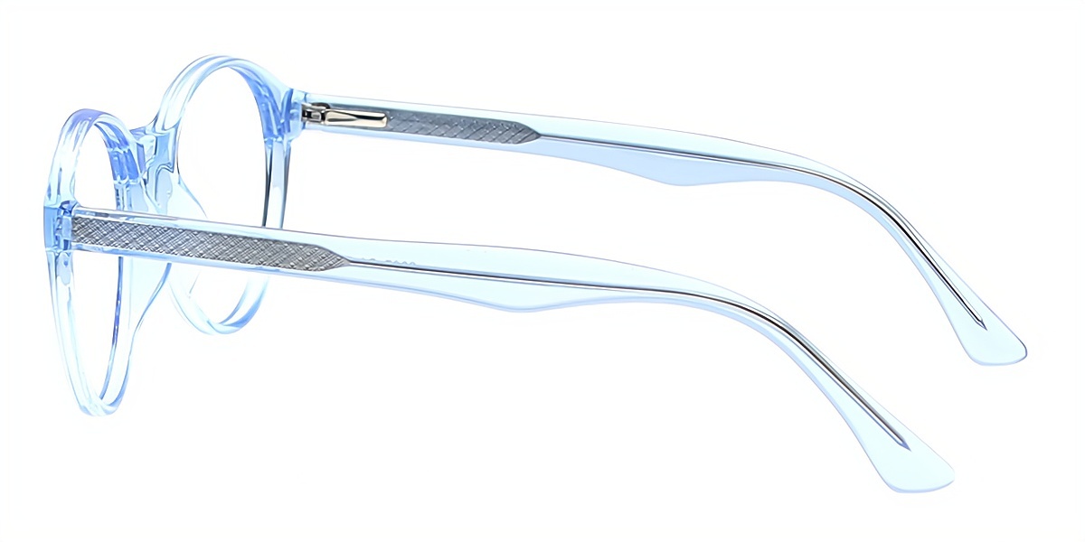 Blue Round Exquisite TR90 Eyeglasses