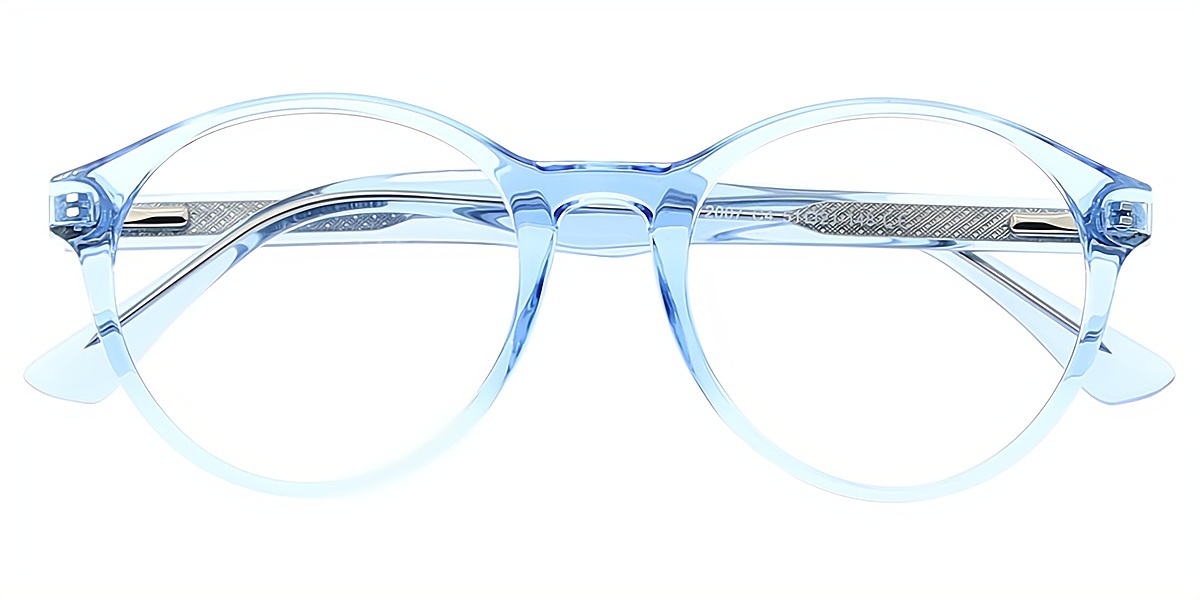 Blue Round Exquisite TR90 Eyeglasses