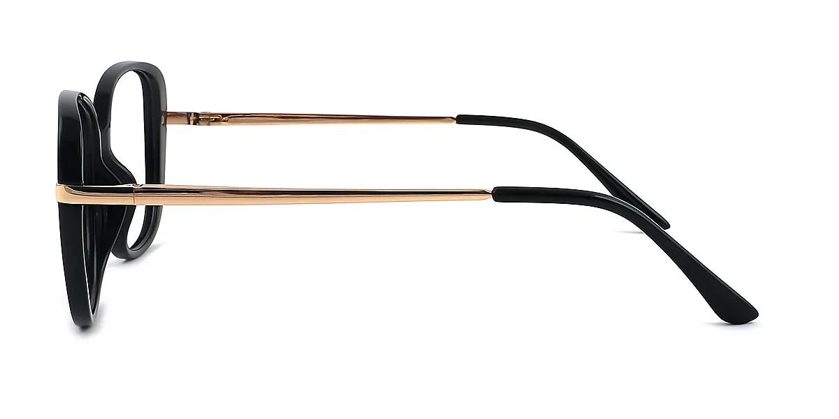 Black Oval Unique TR90 Eyeglasses