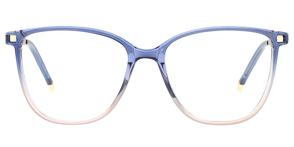 Blue Oval Horn TR90 Eyeglasses