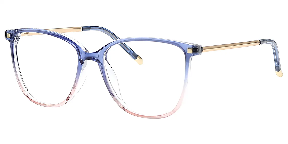 Blue Oval Horn TR90 Eyeglasses