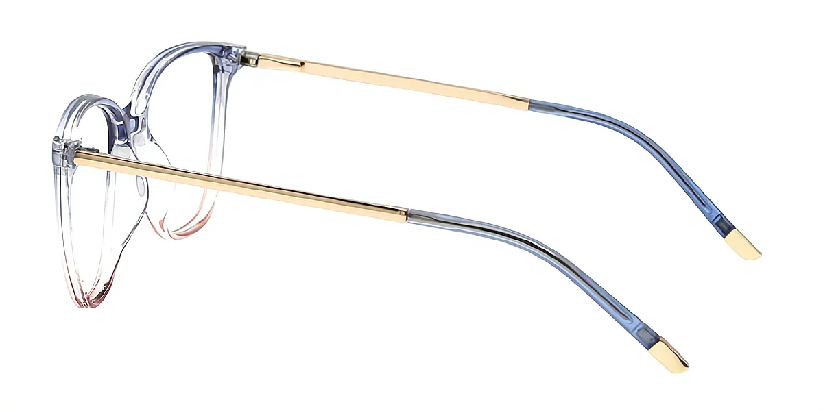 Blue Oval Horn TR90 Eyeglasses