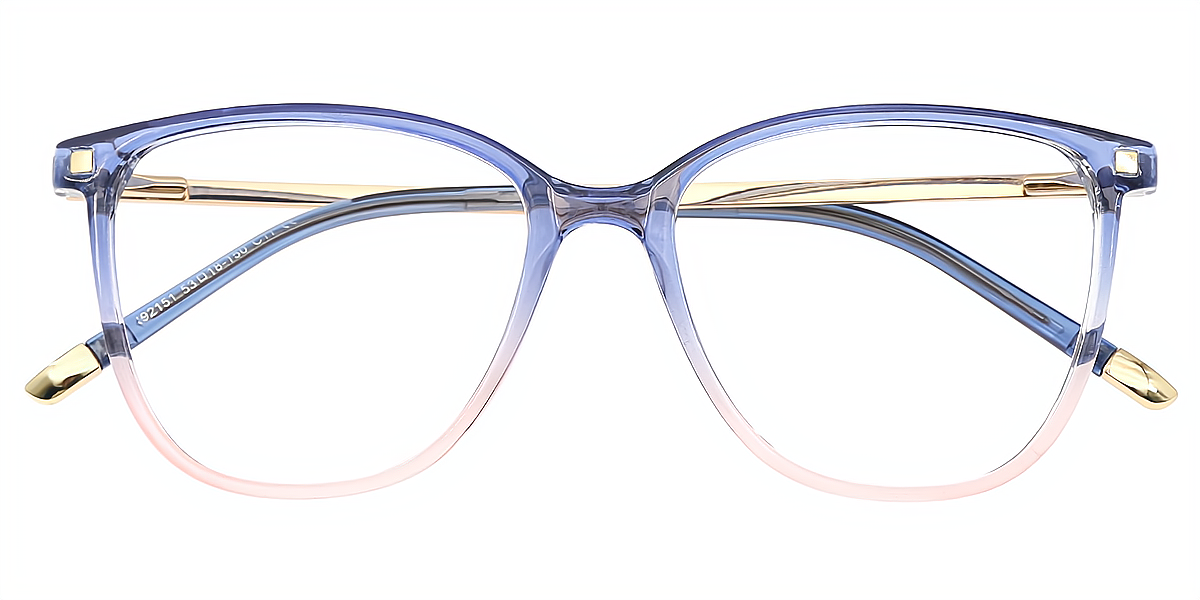 Blue Oval Horn TR90 Eyeglasses