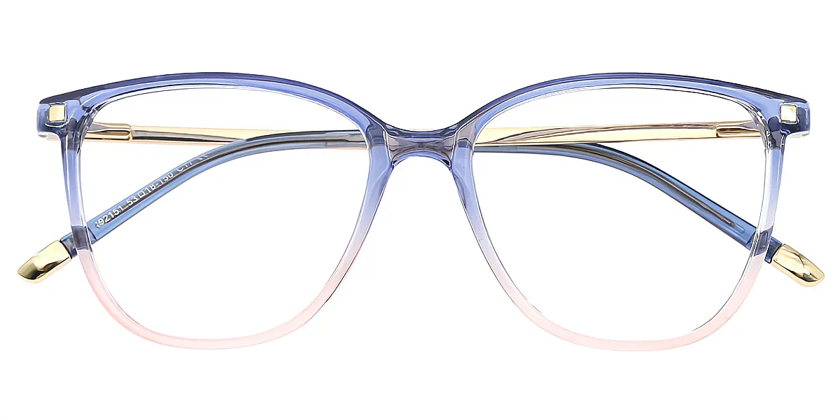 Blue Oval Horn TR90 Eyeglasses
