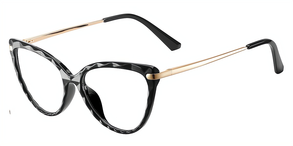 Black Cat Eye Modish TR90 Eyeglasses